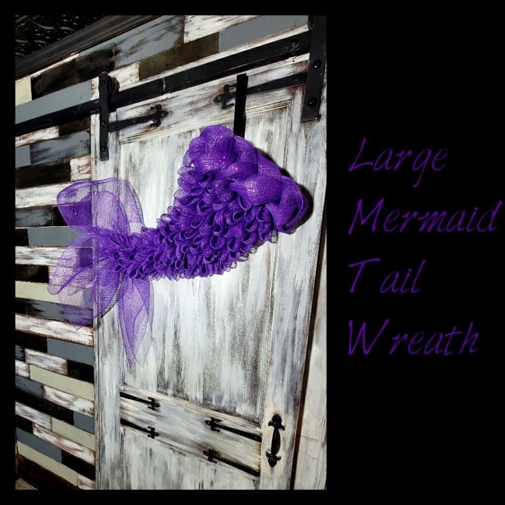 Purple Mermaid Tail Wreath 